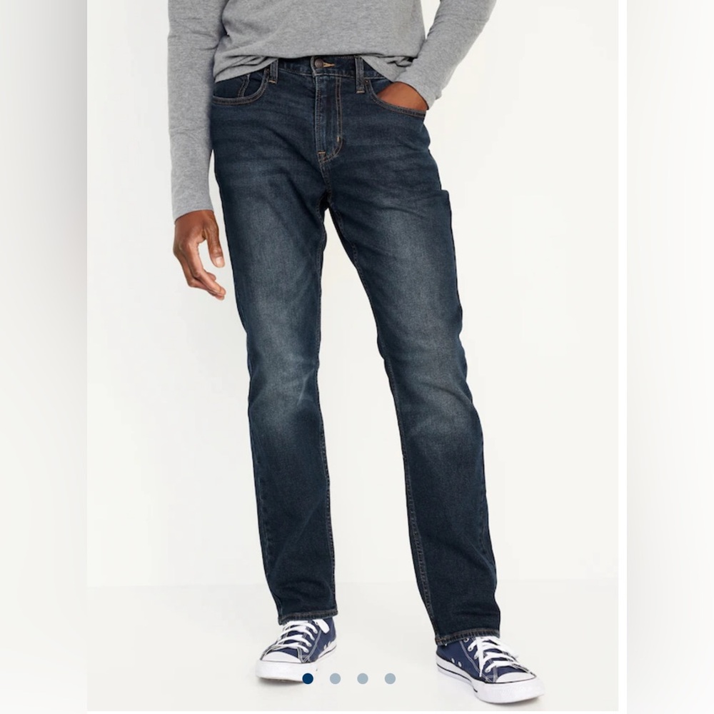 Old Navy Straight Dark Wash Jeans 34x30